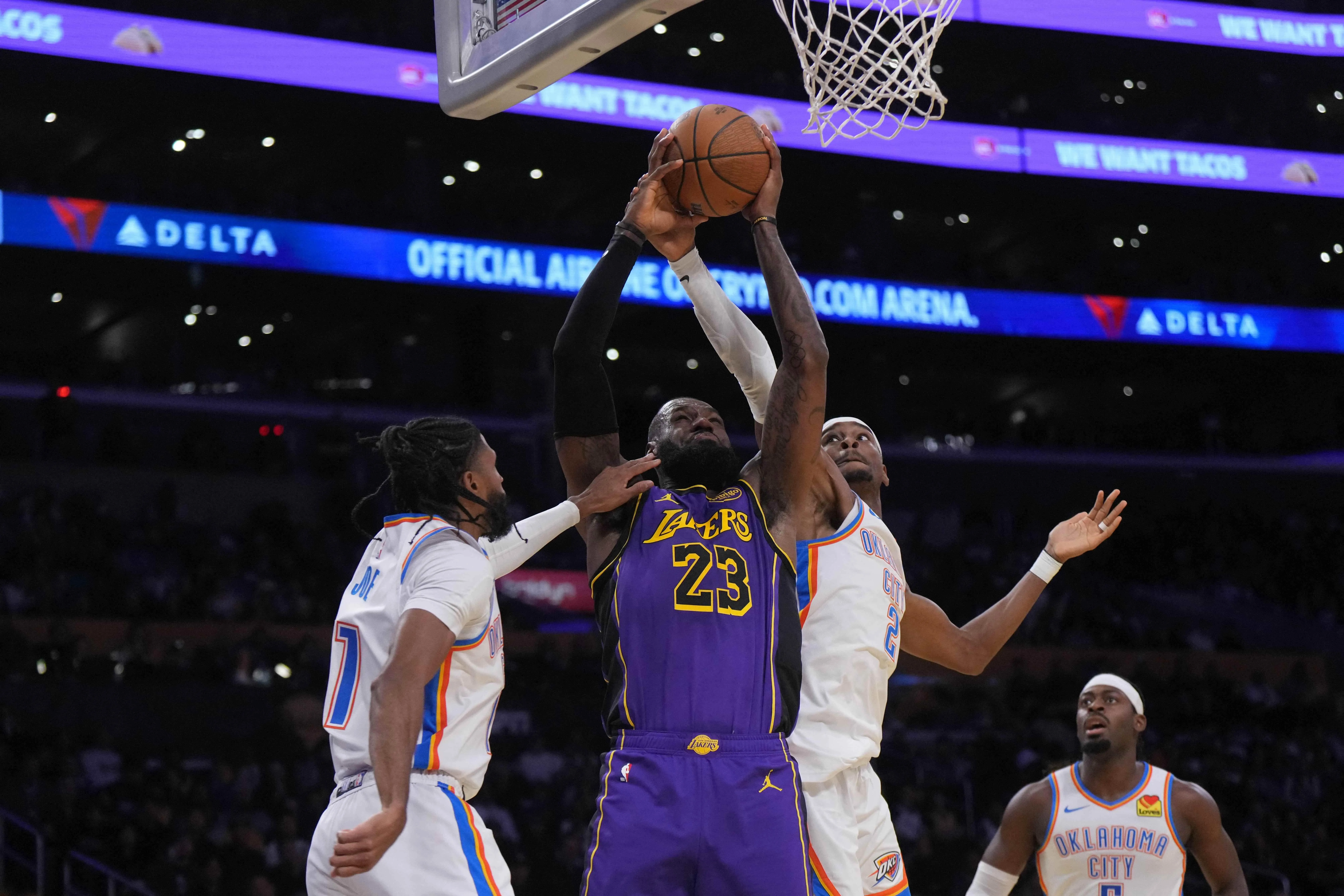 Drama in der Crypto.com Arena: Lakers vs. Thunder – Wer geht als Sieger vom Platz?