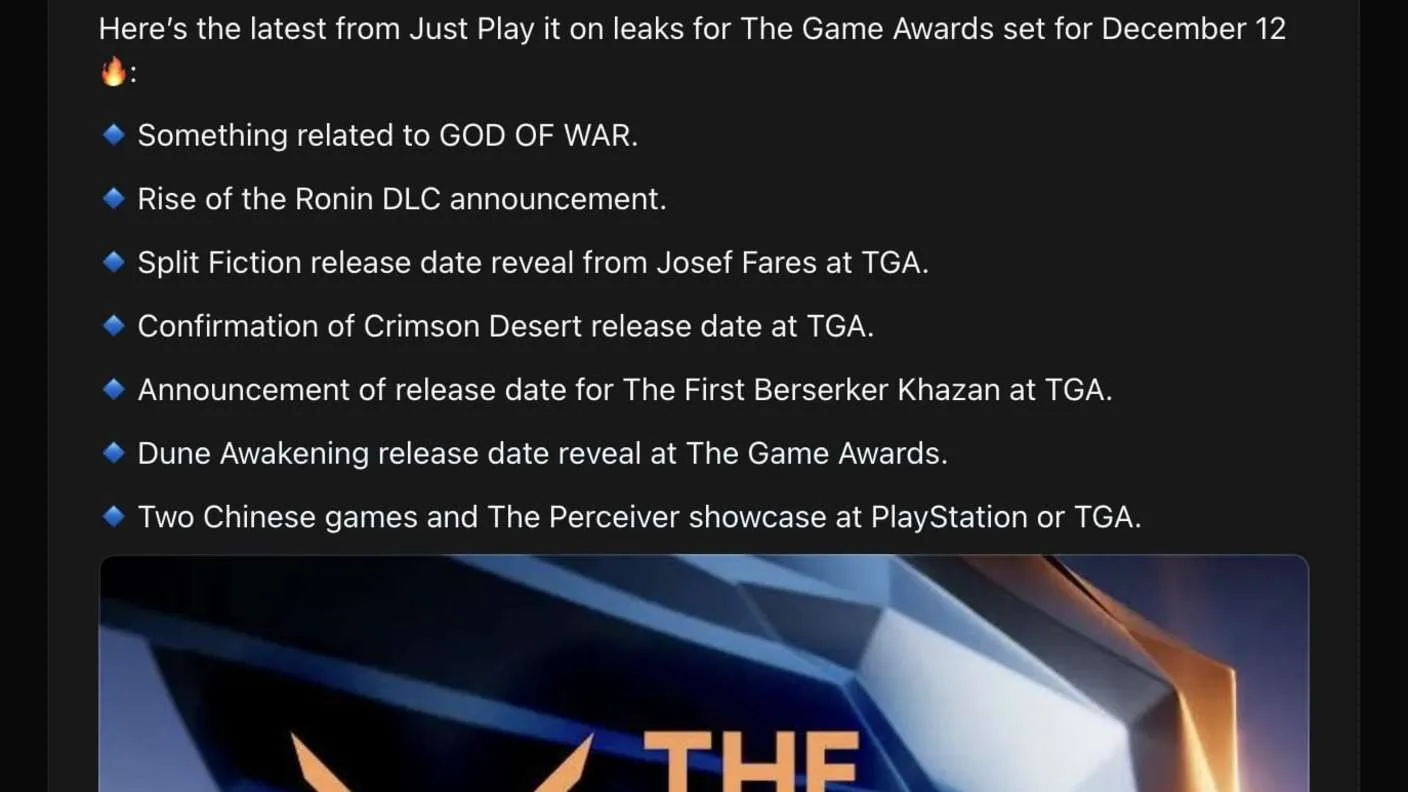 Game Awards 2024: Die Nominierungen, die alle überraschen!