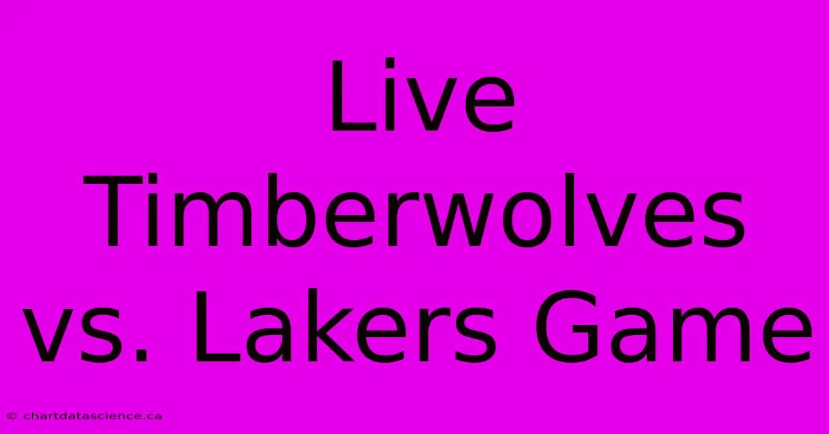 Timberwolves überrollen Lakers: Ein Spiel, das die Liga erschütterte!