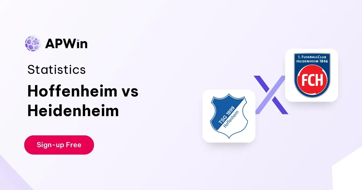 Hoffenheim gegen Heidenheim: Das Duell der Überraschungen – Wer holt sich den Sieg?